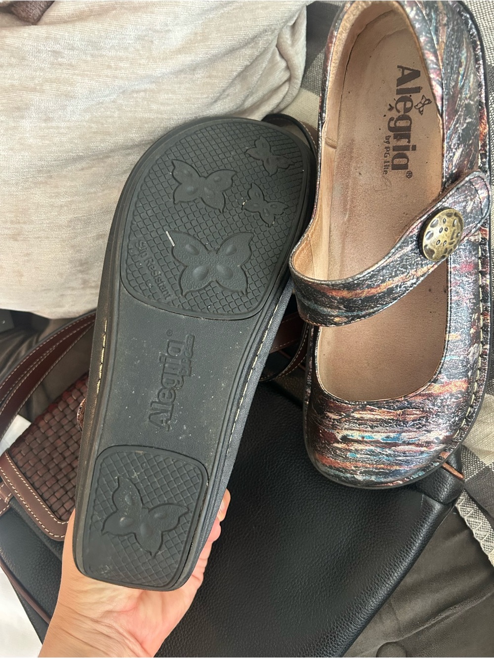 Alegria Mary Jane Shoes in Earthen 40 - Picture 4 of 8